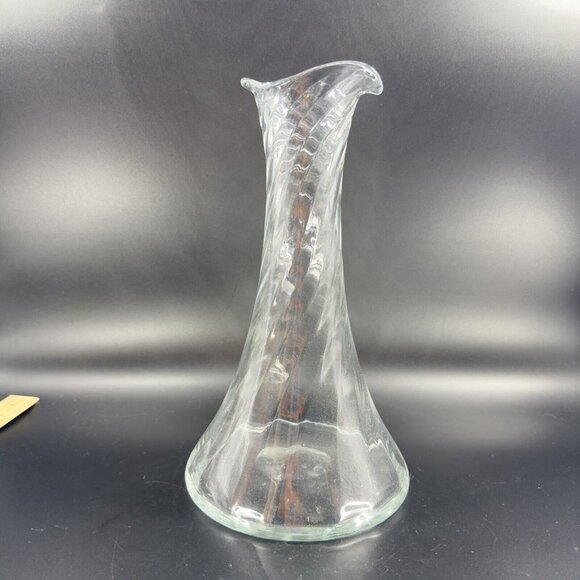 Orrefors Helena Optic Carafe Decanter Pitcher Clear Swirl Manganese 365nm UV - Picture 12 of 16